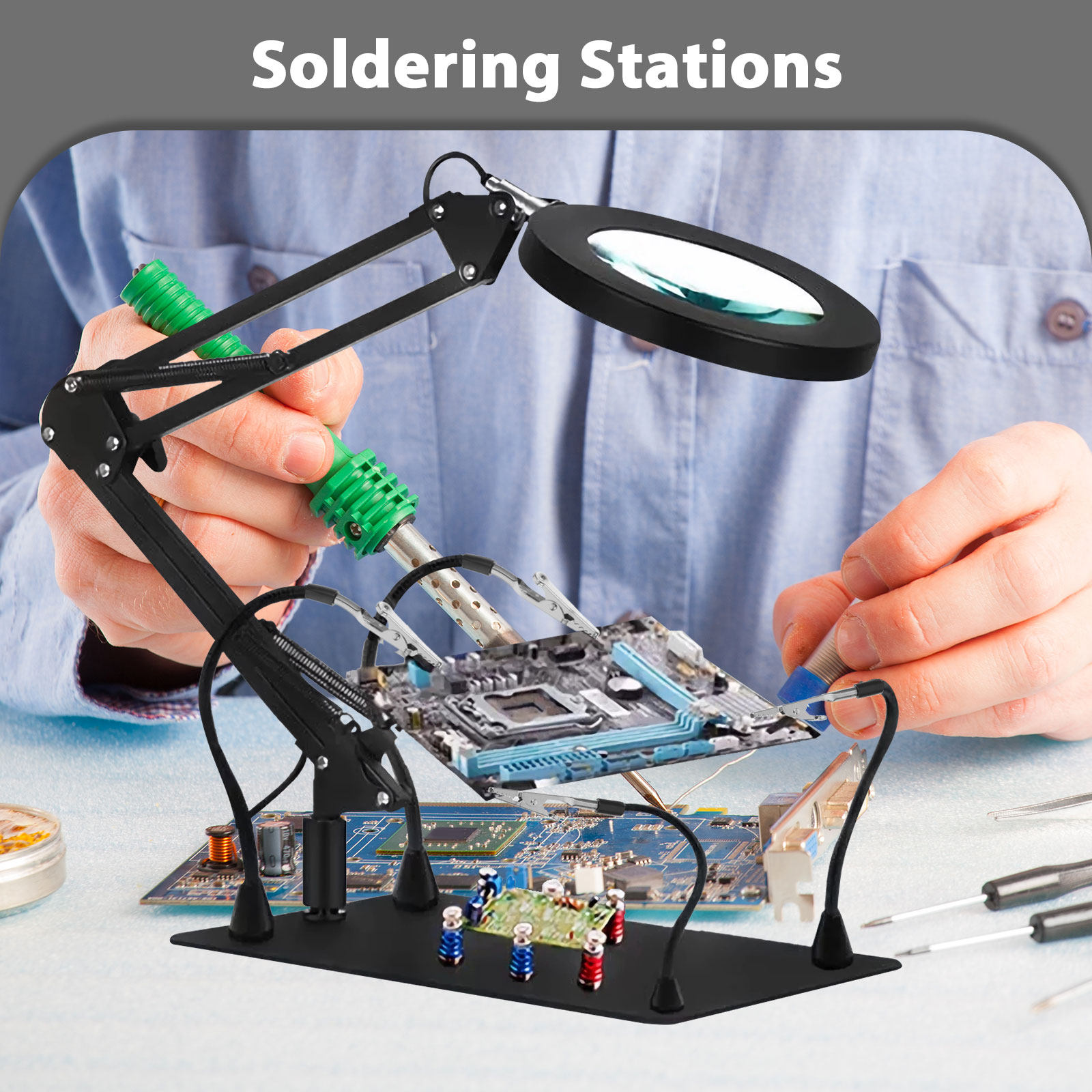 3pcs Soldering Workbench Clamp - огляд і ціна Electronics Repair Tools