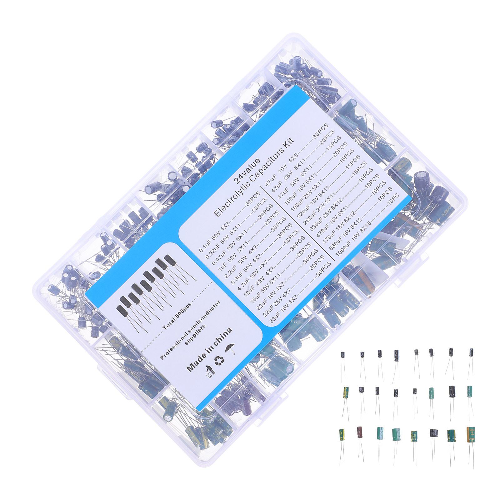 500Pcs Aluminum Electrolytic C - огляд і ціна Electronics Repair In Usa